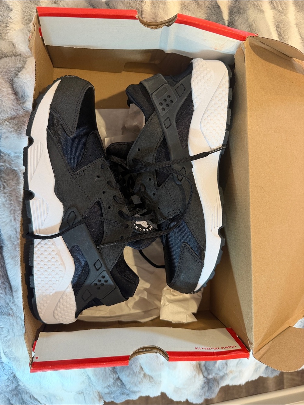 Nike women’s air hurricane run sneakers -  Black and White Athletic Sneakers